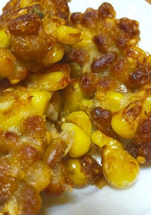 納豆とトウモロコシの香ばしかき揚げ-レシピのメイン写真