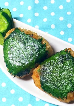 ダブル大葉で絶品♡醤油焼きおにぎり-レシピのメイン写真