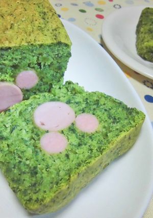 かくれんぼミッキーとほうれん草ケークサレ-レシピのメイン写真