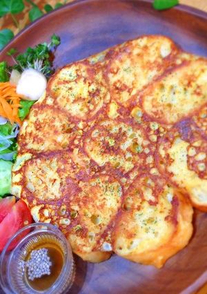 甘くないフレンチトーストで簡単ごはん-レシピのメイン写真
