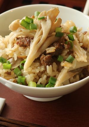 牛ひき肉と舞茸の炊き込みご飯☆-レシピのメイン写真