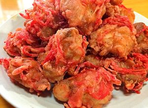 紅カラ！鶏の紅生姜唐揚げ（ザンギ）-レシピのメイン写真
