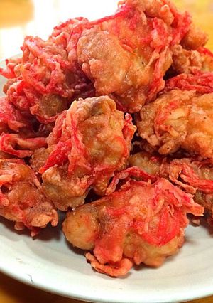 紅カラ！鶏の紅生姜唐揚げ（ザンギ）-レシピのメイン写真