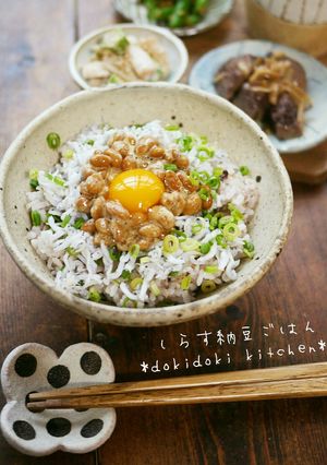 簡単朝ごはん♡しらす納豆ごはん-レシピのメイン写真