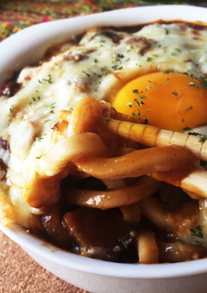 焼きカレーうどん-レシピのメイン写真