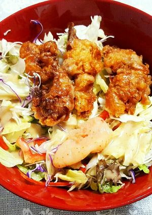 簡単 レンジで♡サラダうどん♡-レシピのメイン写真
