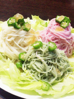 彩りキラキラそうめん-レシピのメイン写真