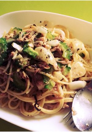 ゴーヤのツナの冷製パスタ-レシピのメイン写真