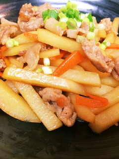 じゃがいもと豚肉のきんぴら-レシピのメイン写真
