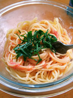 たらこパスタ♡ずぼらでお手軽目分量ランチ-レシピのメイン写真