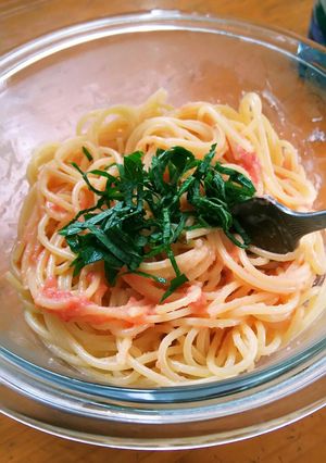 たらこパスタ♡ずぼらでお手軽目分量ランチ-レシピのメイン写真