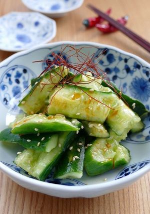 たたきキュウリの旨塩ラー油和え-レシピのメイン写真