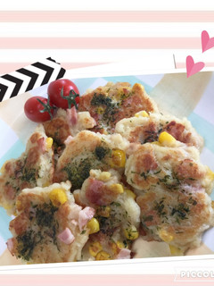 めっけもん♪コーンたっぷりお焼き-レシピのメイン写真
