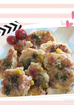 めっけもん♪コーンたっぷりお焼き-レシピのメイン写真