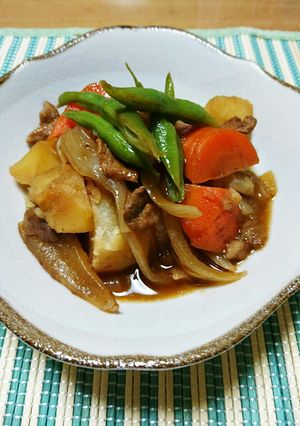 ソース味の肉じゃが-レシピのメイン写真