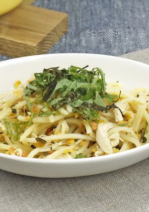 犬ごはん・納豆とお野菜スパゲッティ-レシピのメイン写真