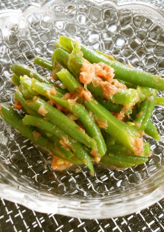 いんげん豆の梅トマト和え-レシピのメイン写真