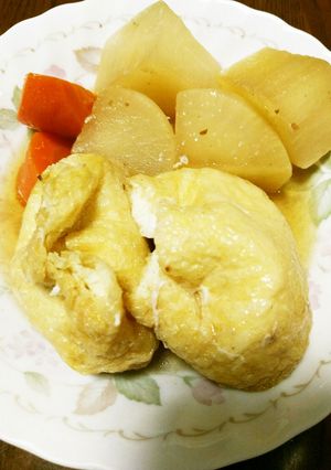 給料日前のお助けメニュー!油揚げの卵煮♡-レシピのメイン写真