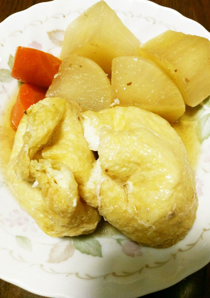 給料日前のお助けメニュー！油揚げの卵煮♡-レシピのメイン写真