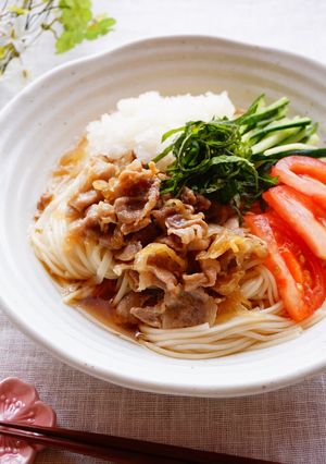 おろし豚しぐれ煮の素麺-レシピのメイン写真