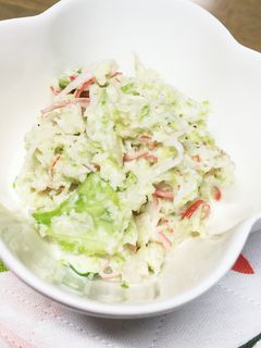 和えるだけ!キャベツとカニカマサラダ-レシピのメイン写真