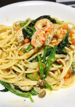 具材たっぷり！レモンクリームパスタ-レシピのメイン写真