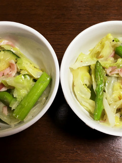 アスパラとベーコンのシンプル野菜炒め-レシピのメイン写真
