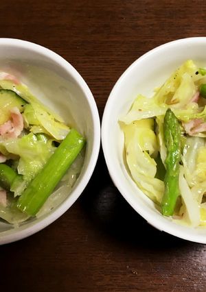 アスパラとベーコンのシンプル野菜炒め-レシピのメイン写真