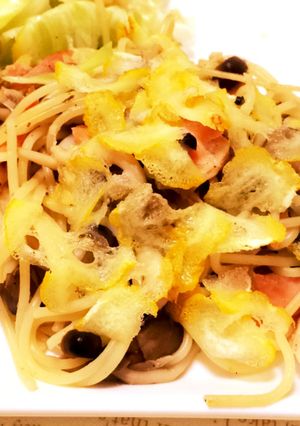 簡単☆しゃけときのこの柚子胡椒パスタ☆-レシピのメイン写真