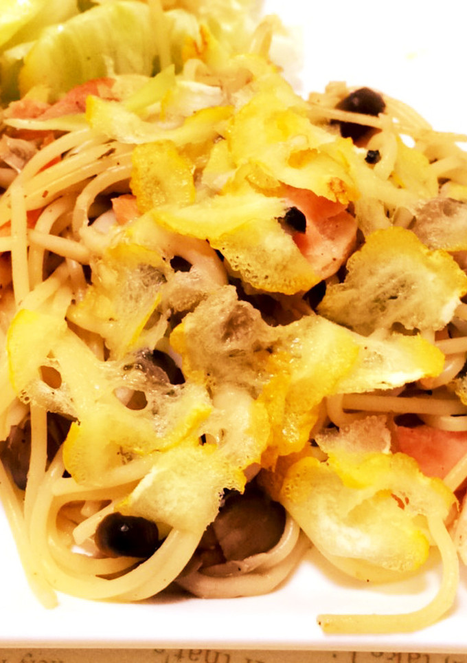 簡単☆しゃけときのこの柚子胡椒パスタ☆-レシピのメイン写真