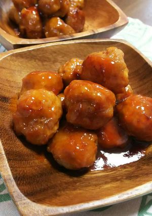 フライパンで簡単！肉団子～甘酢ダレ～-レシピのメイン写真