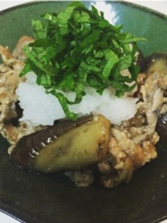 なすと豚肉の大葉おろしのせ-レシピのメイン写真