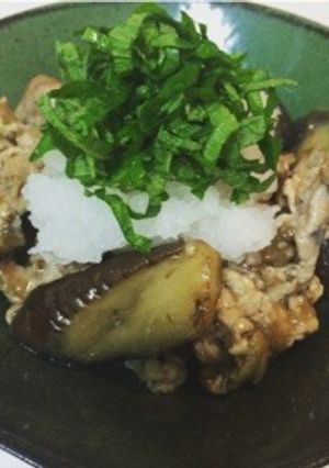 なすと豚肉の大葉おろしのせ-レシピのメイン写真