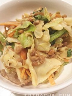 スリラチャ納豆サラダ-レシピのメイン写真