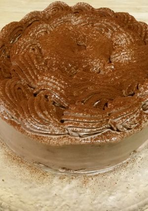 15cm シンプル チョコクリームケーキ-レシピのメイン写真