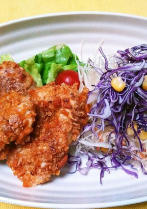 鶏ムネの柿種揚げ-レシピのメイン写真