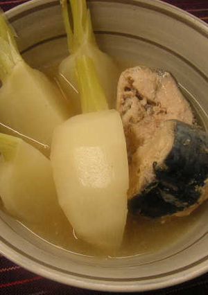 煮崩れない!!かぶとさば缶のシンプル炊き-レシピのメイン写真
