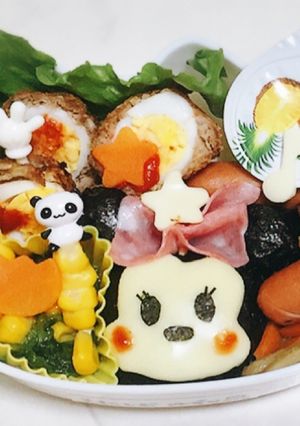 ミニーちゃん♡キャラ弁-レシピのメイン写真