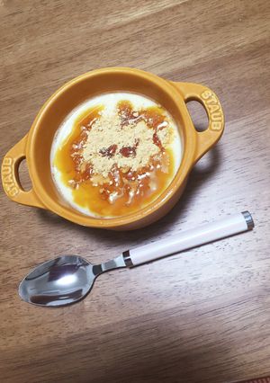 フライパンで簡単豆乳きなこプリン♡-レシピのメイン写真