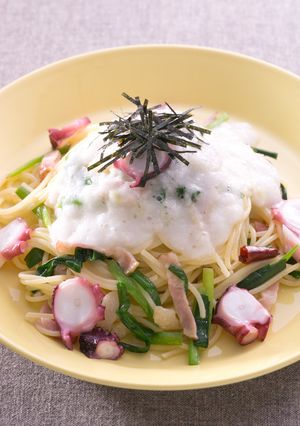 ねば～る山芋ペペロンチーノ-レシピのメイン写真