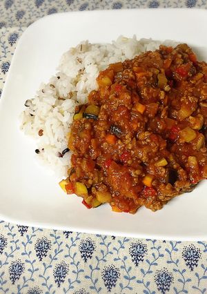夏野菜たっぷり♪♪キーマカレー-レシピのメイン写真