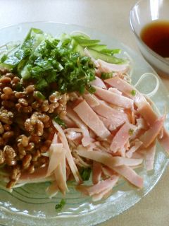納豆の冷やし蕎麦-レシピのメイン写真