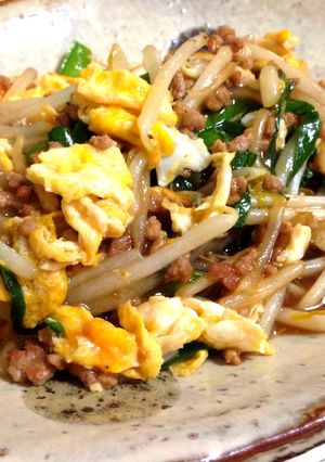 ご飯が進む！豚ニラ玉もやし炒め-レシピのメイン写真