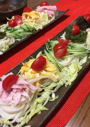 彩り満点うどん-レシピのメイン写真