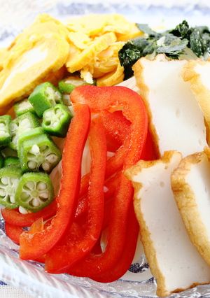 夏野菜を摂ろう！さしみ天ぷら素麺-レシピのメイン写真