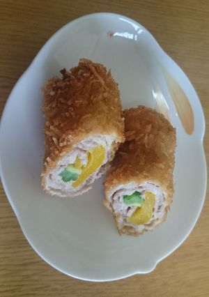 苦くないゴーヤと甘いパプリカのフライ-レシピのメイン写真