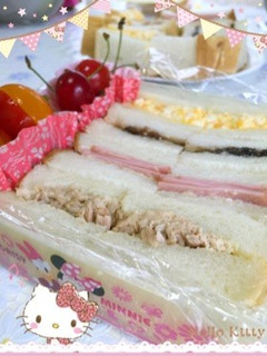 ツナとラッキョウのサンドイッチ〜♪-レシピのメイン写真