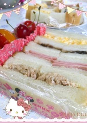 ツナとラッキョウのサンドイッチ〜♪-レシピのメイン写真