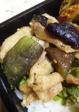 茄子と豚バラの味噌炒め★弁当おつまみ簡単-レシピのメイン写真
