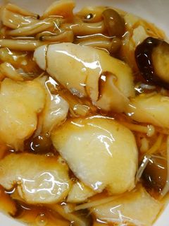 簡単♪朝食にもタラときのこの和風餡掛け煮-レシピのメイン写真